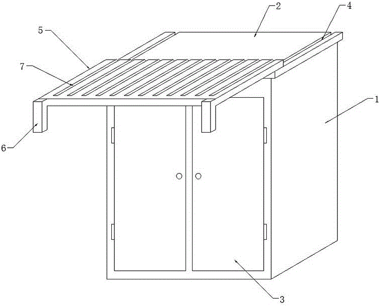 一种具有遮雨结构的一体式通信机柜用防水柜体的制作方法与工艺