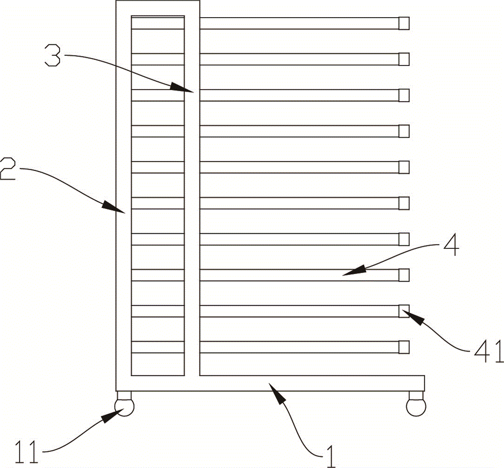 太阳能玻璃板放置架的制作方法与工艺