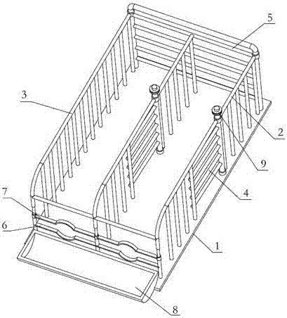 一种母猪配种栏的制作方法与工艺