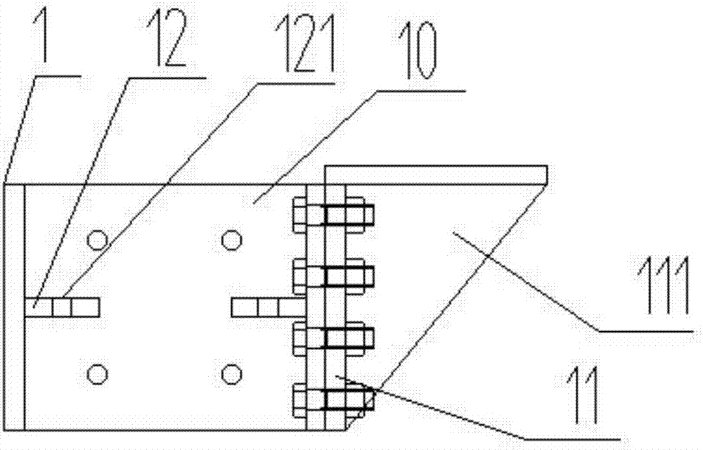 無機房組合式轎廂繩頭板的制作方法與工藝