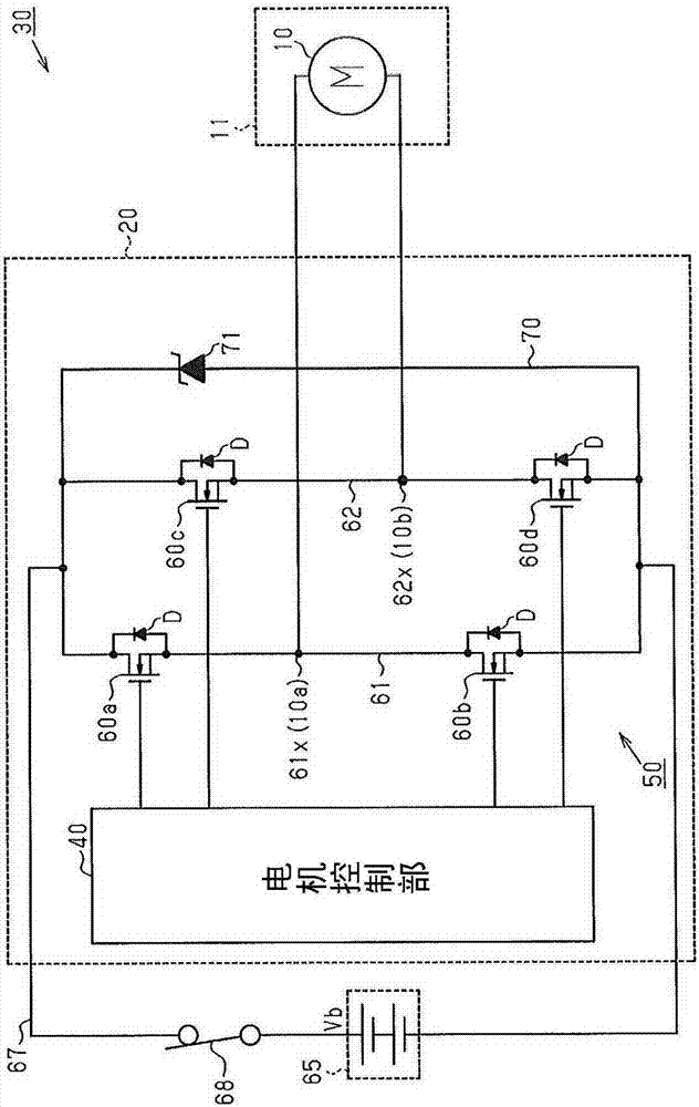 車輛用開(kāi)閉體控制裝置的制作方法