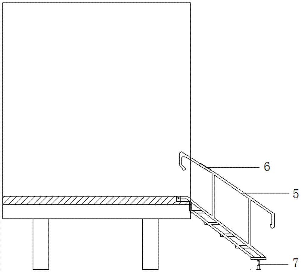 一种应用于移动厕所的可折叠式扶梯的制作方法与工艺
