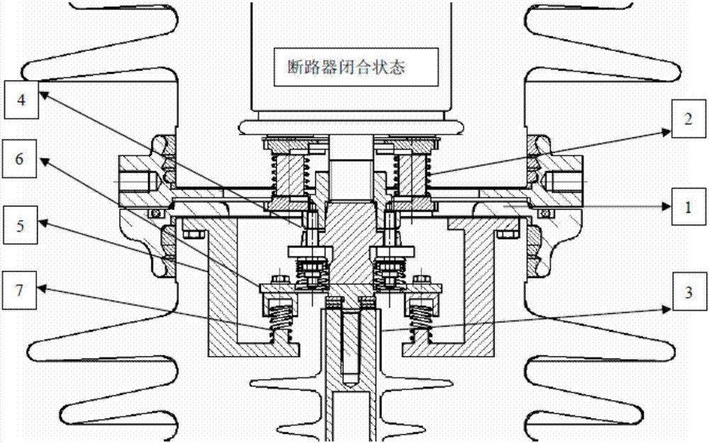 一種斷路器彈簧緩沖裝置的制作方法