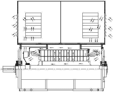 空空冷卻型箱式變頻電機(jī)的制作方法與工藝