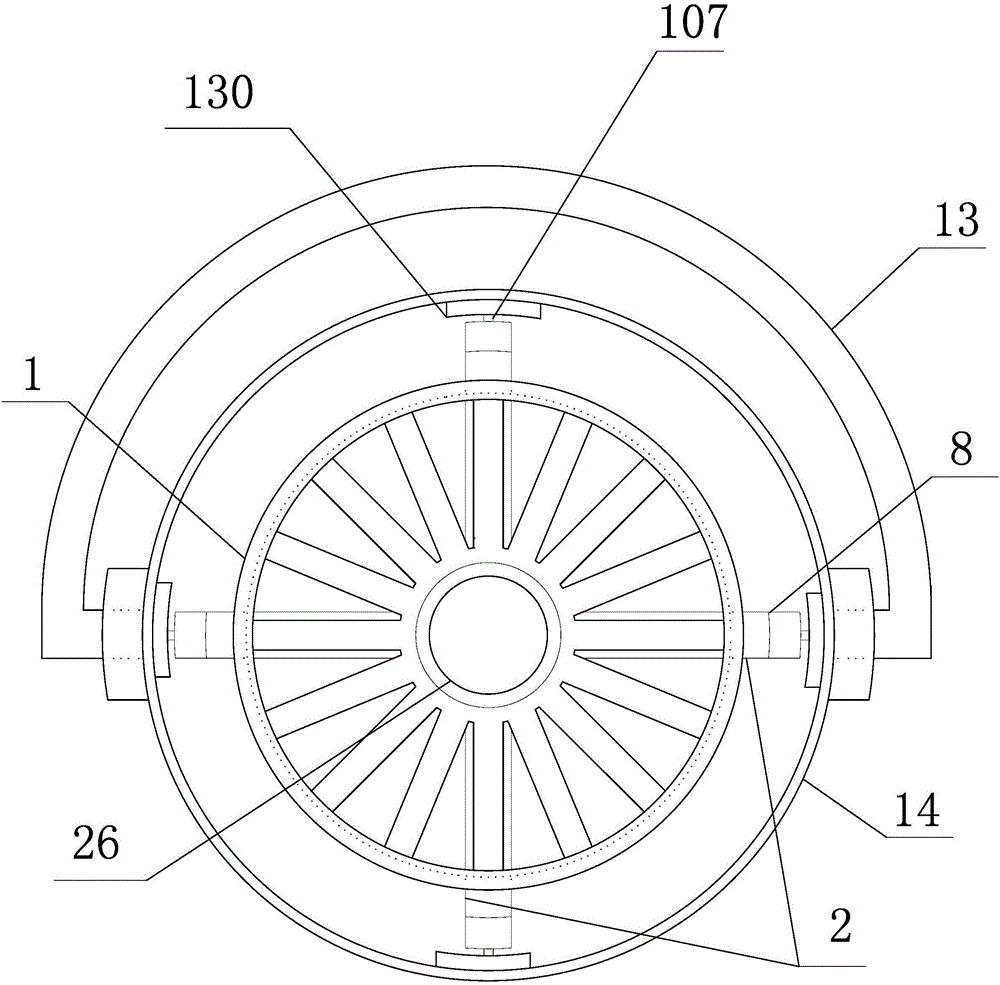 旋轉(zhuǎn)支架六棱柱滑塊自鎖升降柱筒旋轉(zhuǎn)拖把清洗甩干器的制作方法與工藝