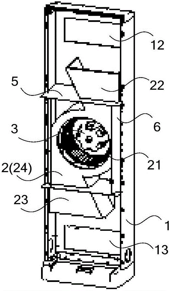 一種上下出風(fēng)的落地式空調(diào)室內(nèi)機(jī)的制作方法與工藝