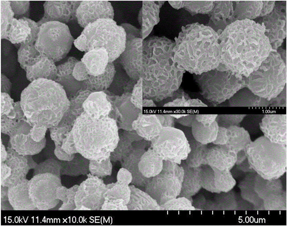 一种碳网包覆介孔WO3/TiO2复合微球的制备方法及应用与流程