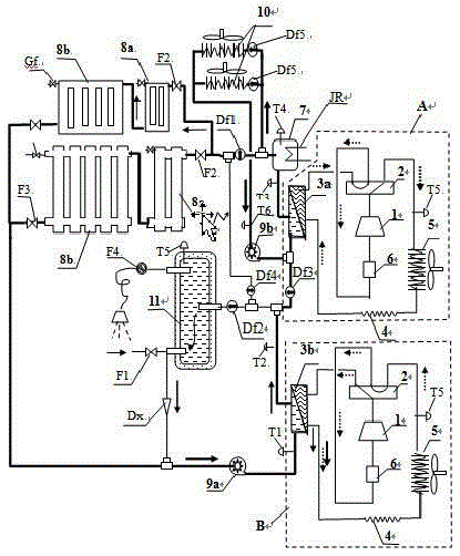 家庭热泵供暖空调热水除湿组合系统的制作方法与工艺