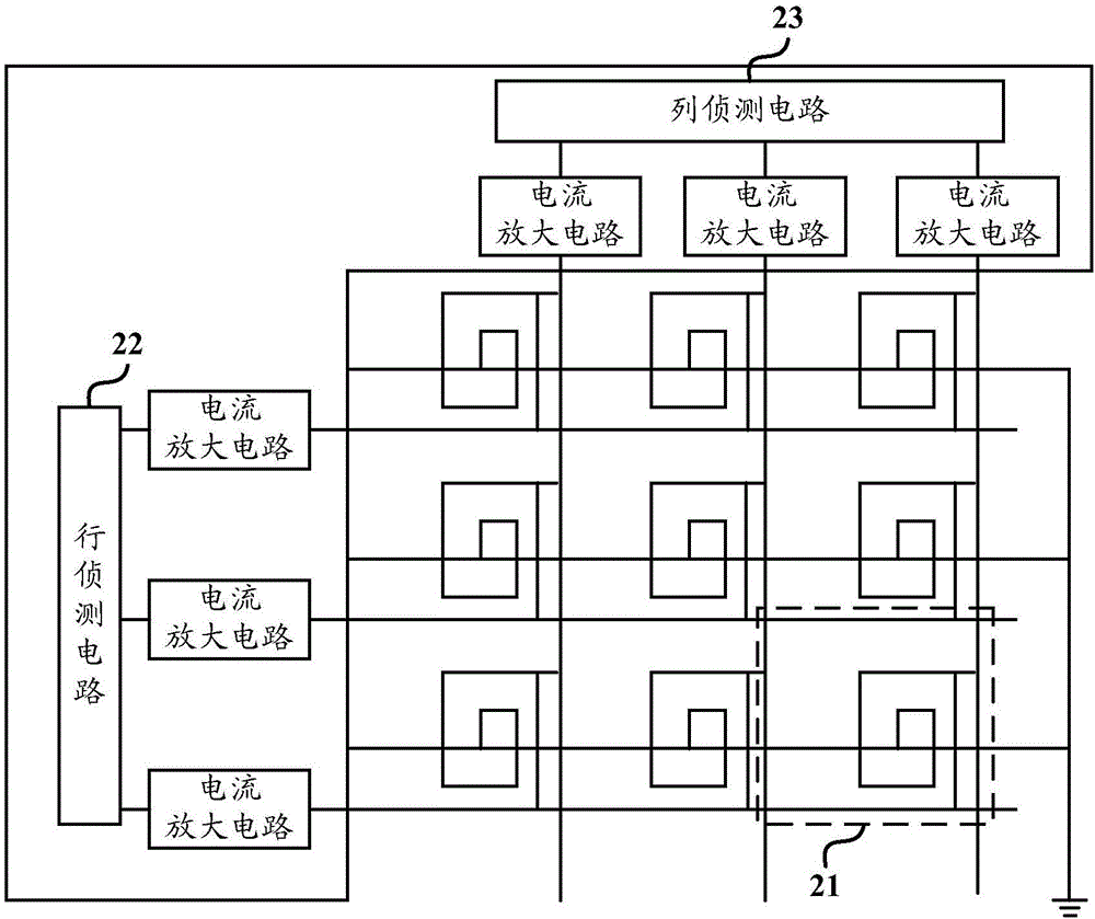 觸控點(diǎn)檢測(cè)電路、電感式觸控屏及觸控顯示裝置的制作方法