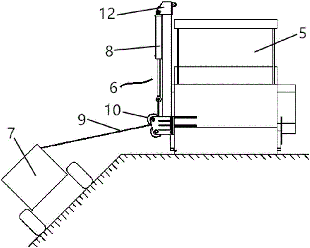 用于斜坡摊铺机的拖拽方法、拖拽设备及斜坡铺路系统与流程