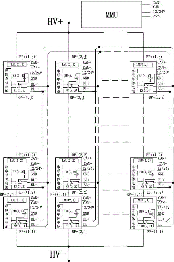 一種動(dòng)力電池系統(tǒng)組間均衡電路及均衡方法與流程