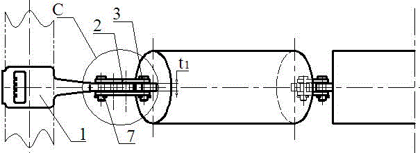 一种调节吊挂式槽形托辊组角度的抓手装置和调角方法与流程
