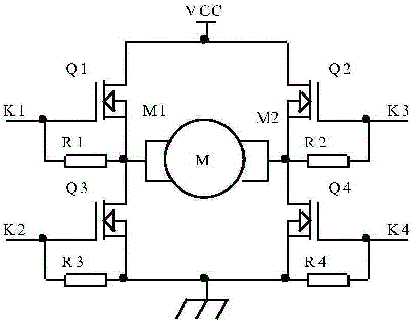 自保護(hù)直流電機(jī)驅(qū)動(dòng)電路及直流電動(dòng)絞磨機(jī)的制作方法與工藝