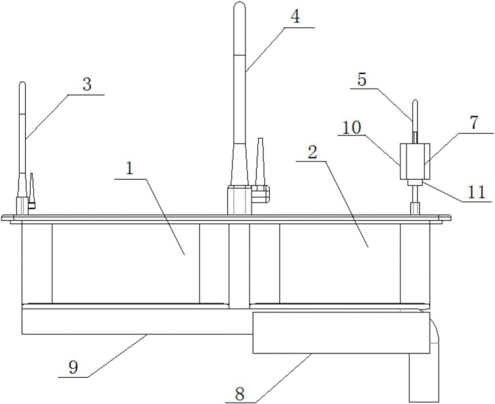 一種廚房用集成水槽的制作方法與工藝