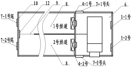 雙烘道雙循環(huán)烘干機(jī)及其烘干方法與流程