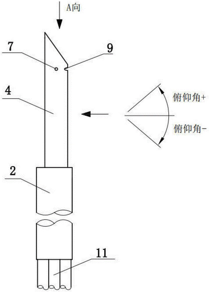 一種測(cè)量超音速三維非定常流場(chǎng)的四孔動(dòng)態(tài)壓力探針的制作方法與工藝