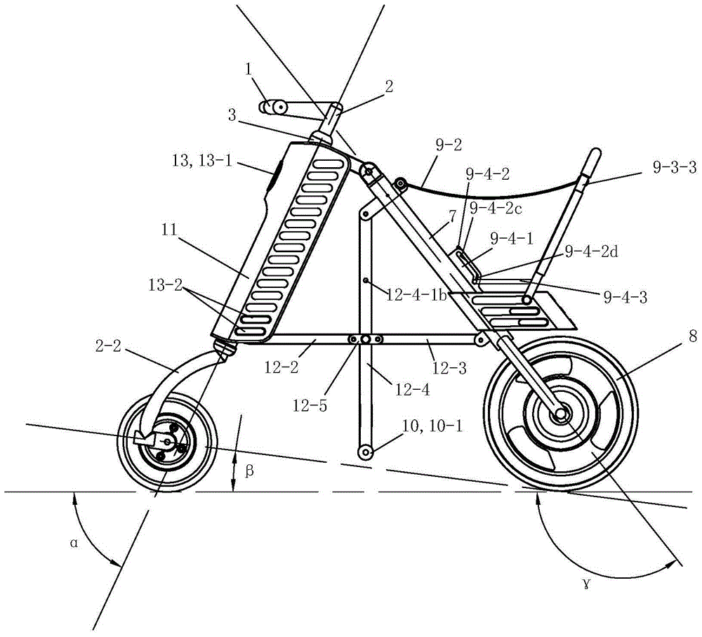 便于拖动的可折叠的电动三轮车的制作方法与工艺