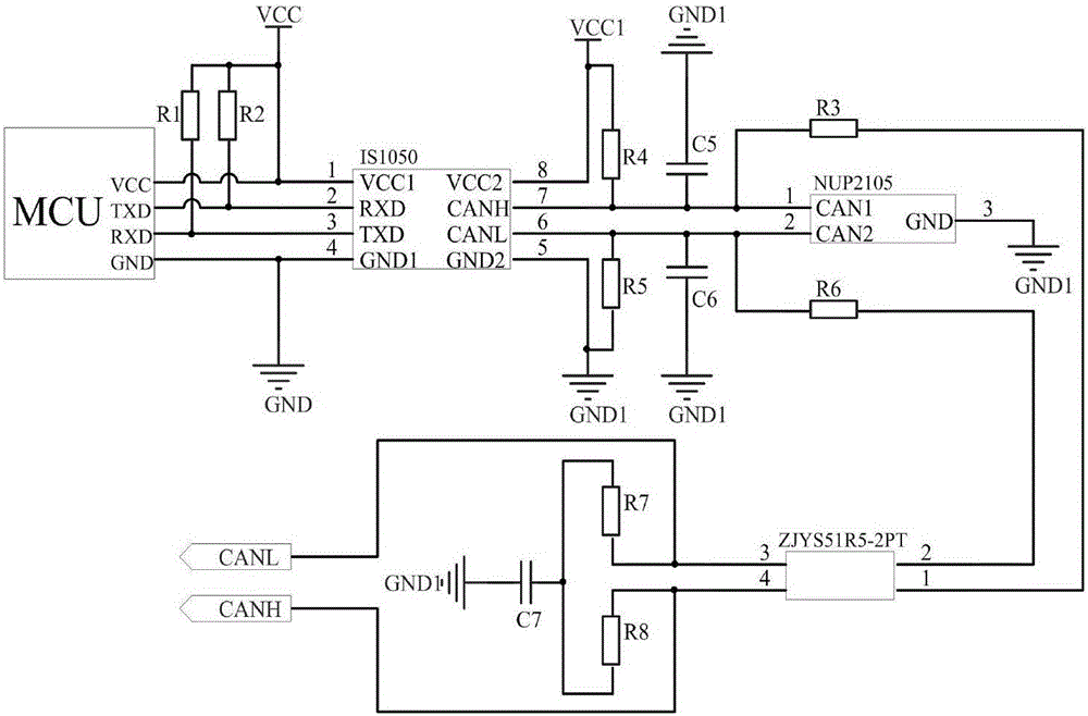 一种CAN总线收发系统的制作方法与工艺