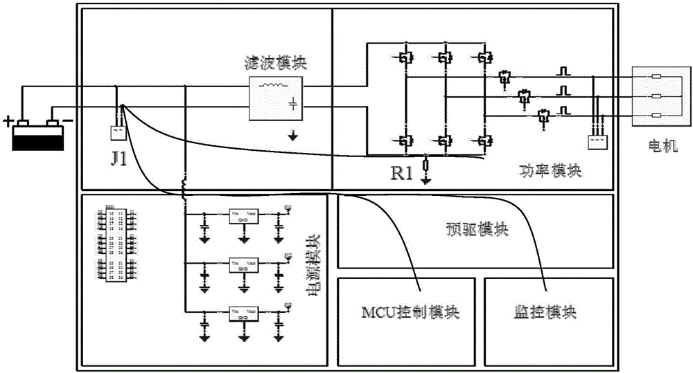 一種提高電動助力轉向系統(tǒng)抗干擾的PCB板及接地方法與流程