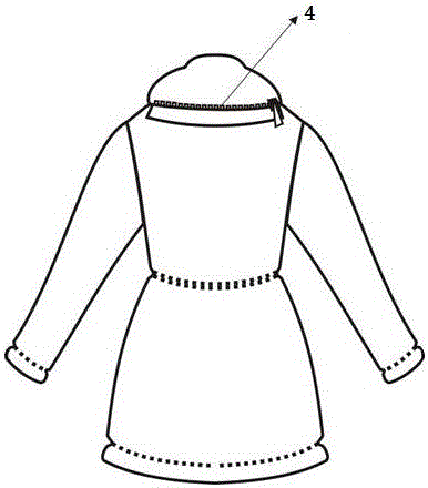 一种雨衣领藏式二合一服装的制作方法与工艺