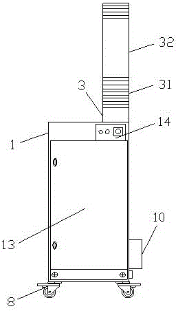 一種電離及磁場(chǎng)協(xié)同作用的可移動(dòng)式除塵裝置的制作方法