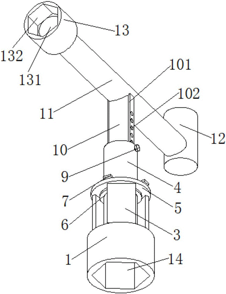 一种轮边减速器锁母拆卸装置的制作方法