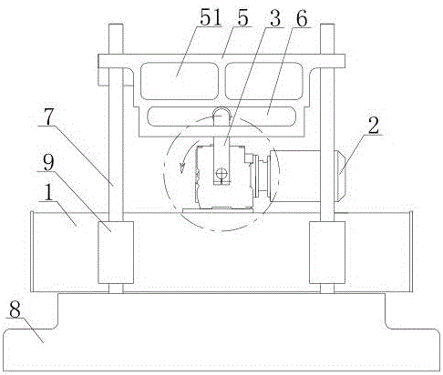 码垛机推箱装置中推板的升降驱动机构的制作方法