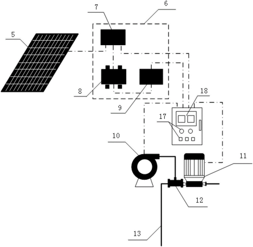一种基于太阳能微纳米曝气的复合人工浮岛水处理装置的制作方法