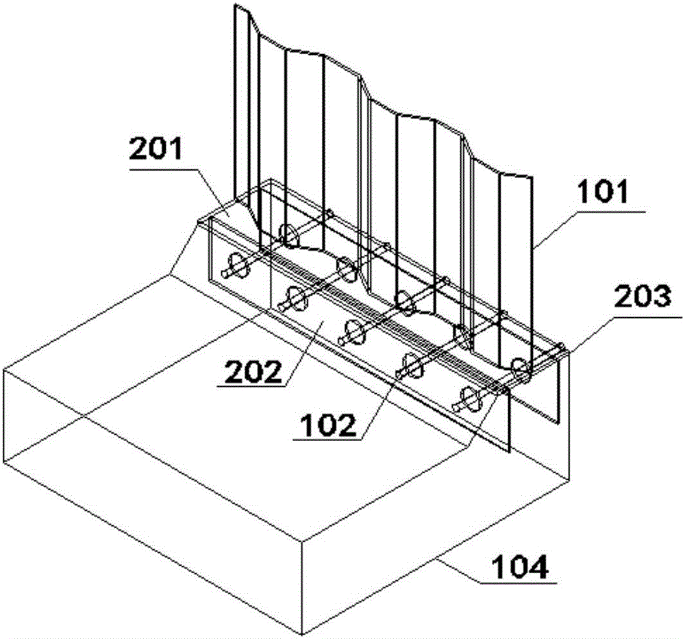一种组合型波形钢腹板底板剪力连接键的制作方法与工艺