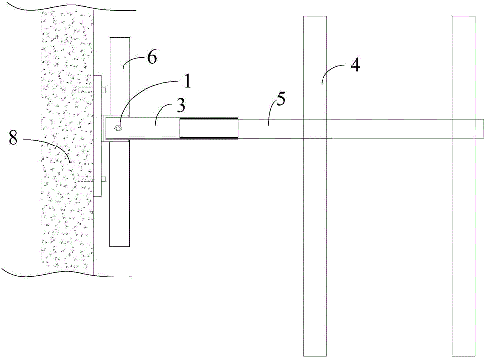幕墙施工用脚手架连接结构的制作方法与工艺