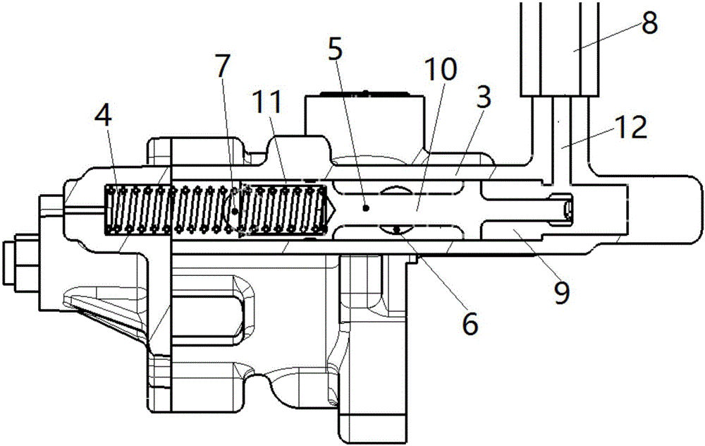 一種發(fā)動(dòng)機(jī)油道泄壓裝置的制作方法