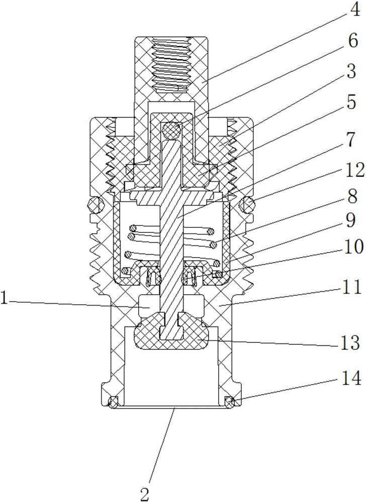 一種按壓停水閥芯的制作方法與工藝