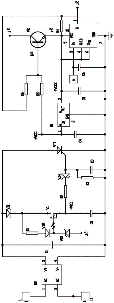 一種單火線電容式墻壁觸摸開關(guān)控制電路的制作方法與工藝