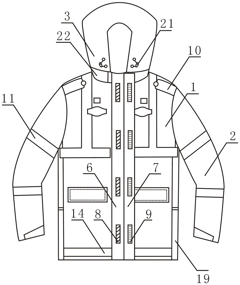 一種防水透氣的警用防護(hù)服的制作方法與工藝