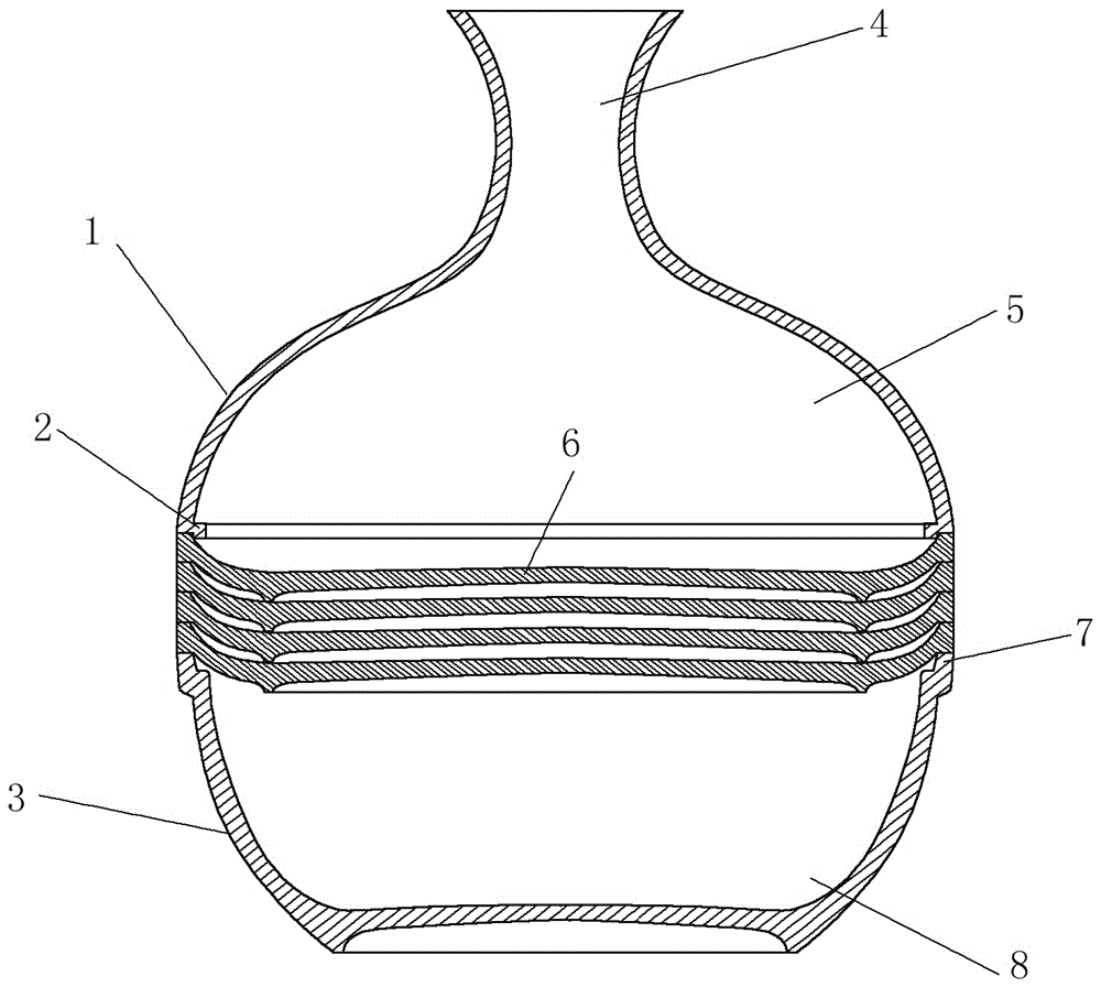 一种方便收纳且可组装成工艺瓶的陶瓷餐具的制作方法与工艺