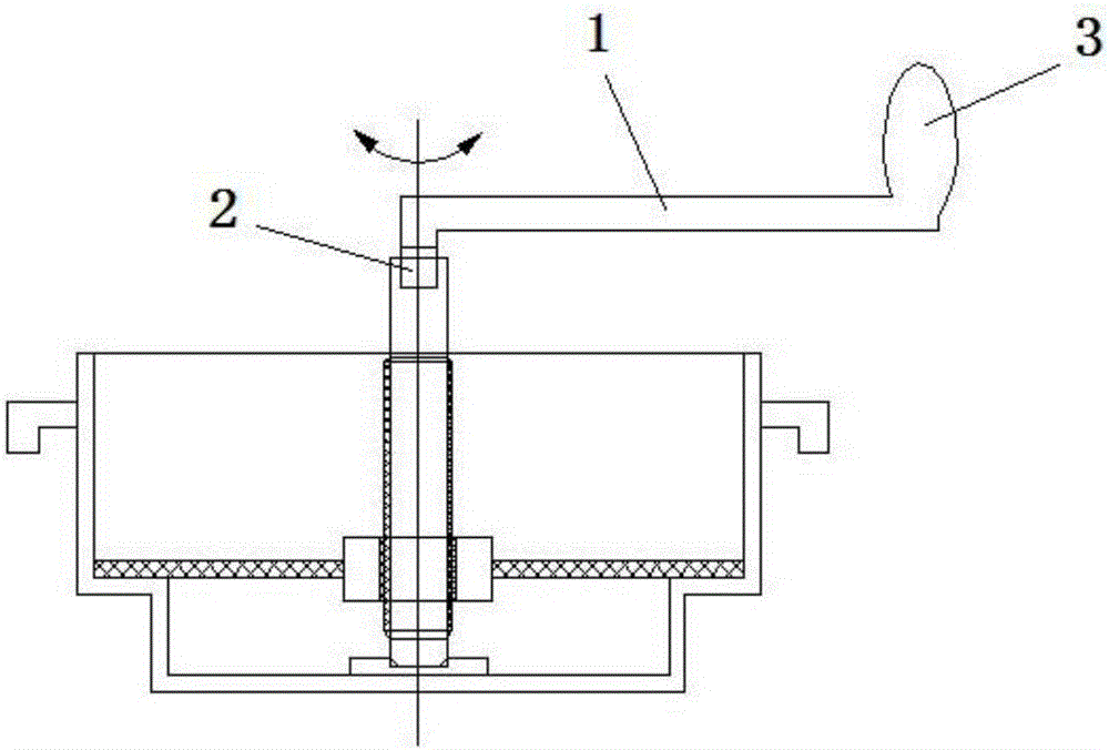 一種轉(zhuǎn)動(dòng)式火鍋用轉(zhuǎn)動(dòng)把手的制作方法與工藝
