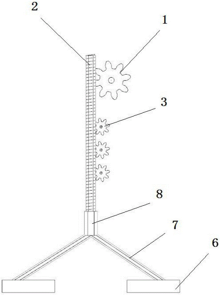 翻转免擦黑板的拼装单元的螺杆式驱动机构的制作方法与工艺