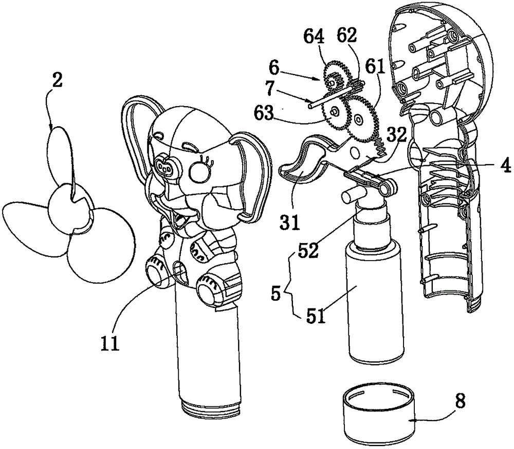 趣味喷雾吹风玩具的制作方法与工艺