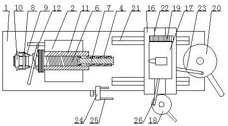 一种花键轴中心孔加工装置的制作方法