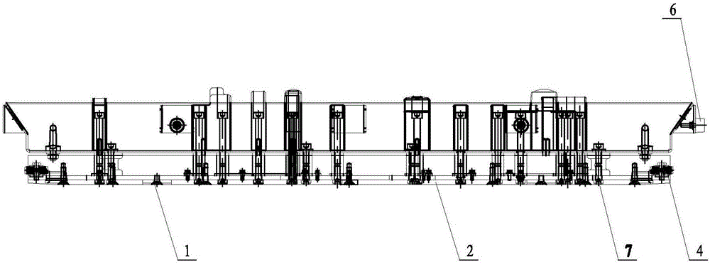 雙發(fā)動(dòng)機(jī)缸體托盤(pán)裝置的制作方法