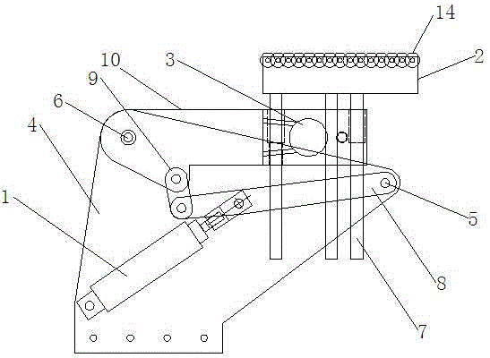 电动车检测用四杆扶正机构的制作方法与工艺