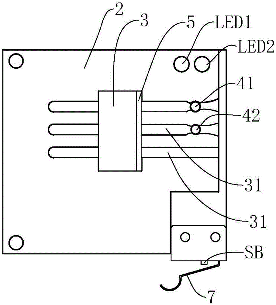 吸塵器導(dǎo)電針線束組件檢測(cè)裝置的制作方法