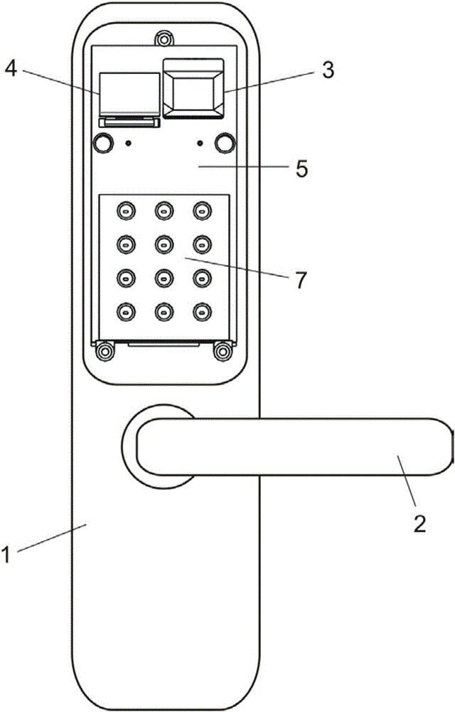 一种门锁上的一体化指纹模块的制作方法与工艺