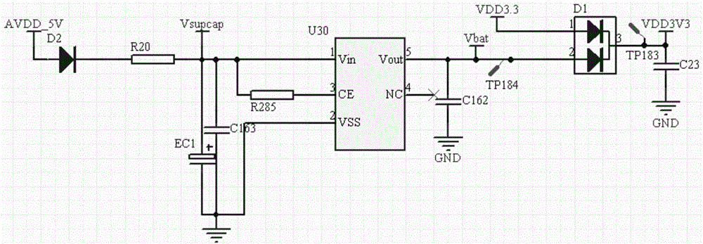 智能電表及其實時時鐘的后備供電電路的制作方法與工藝