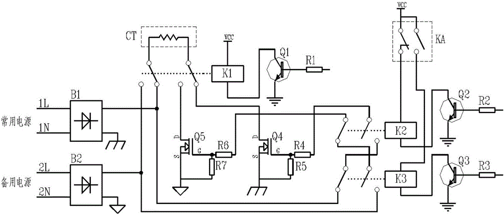 直流電磁線圈驅(qū)動電路及雙電源自動轉(zhuǎn)換開關(guān)的制作方法與工藝