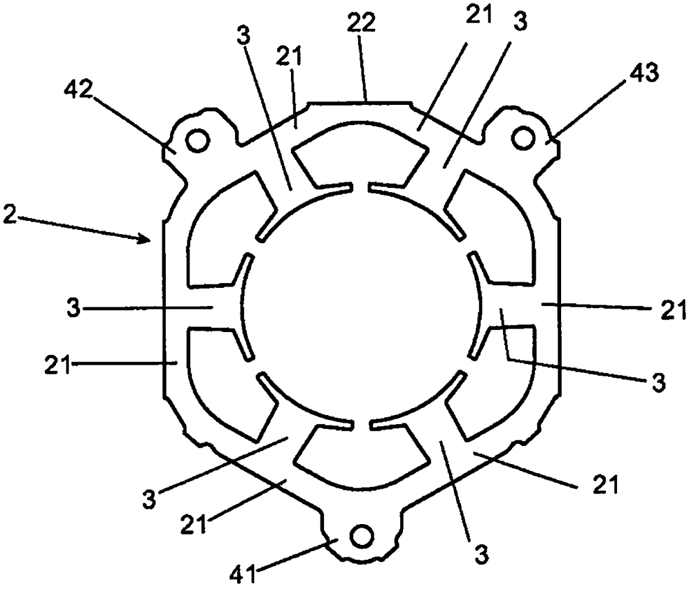 電機(jī)定子葉片的結(jié)構(gòu)配置的制作方法與工藝