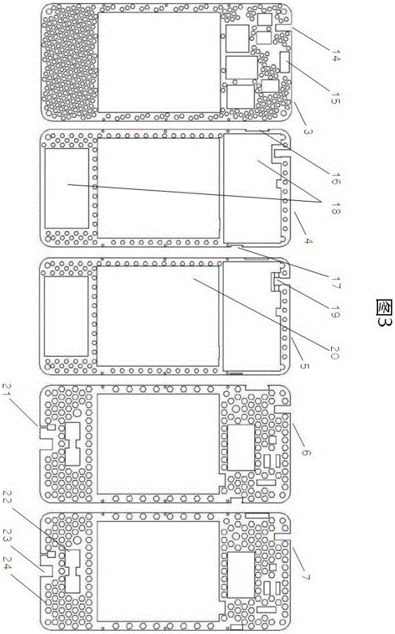 平面边框层叠式组装的智能手机的制作方法与工艺