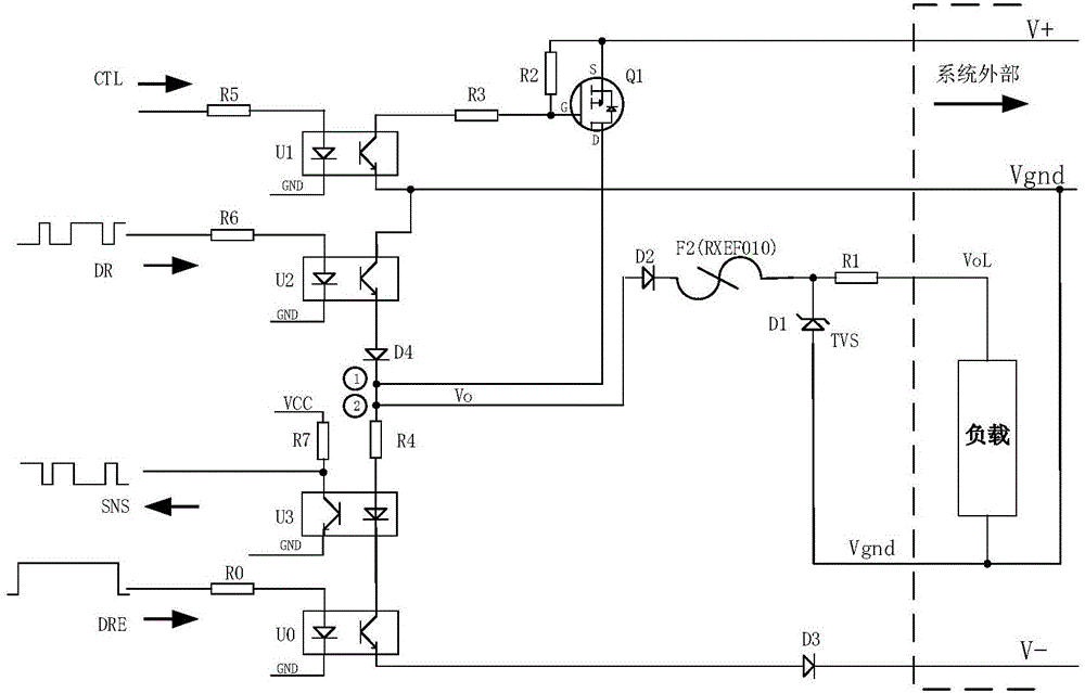 一種帶檢測(cè)功能的安全隔離輸出電路的制作方法與工藝