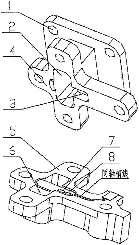 同軸槽線與波導(dǎo)轉(zhuǎn)接器的制作方法與工藝