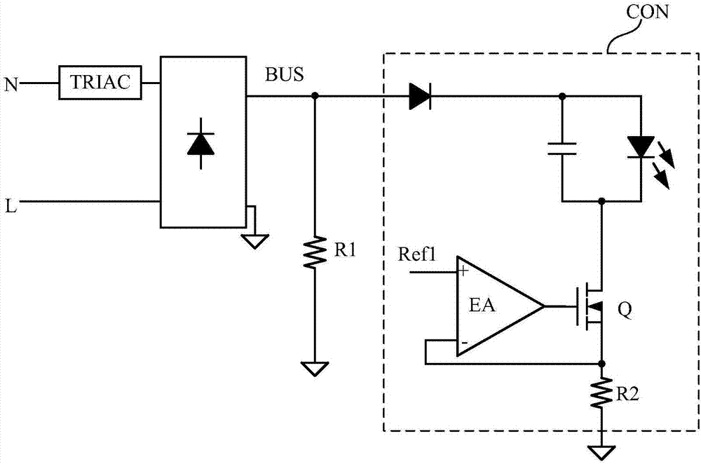 具有可控硅調(diào)光器的LED驅(qū)動(dòng)電路、電路模塊及控制方法與流程